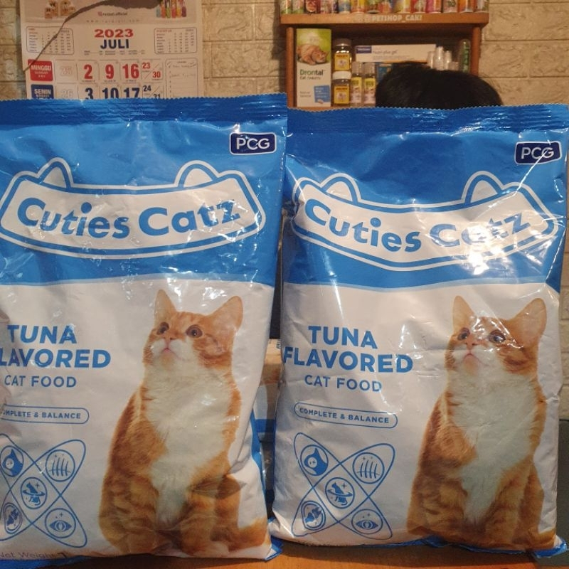 (Paket 5Kg) Makanan Kucing Cuties Cat Tuna Adult Repack 5Kg - Makanan Kucing Cuties