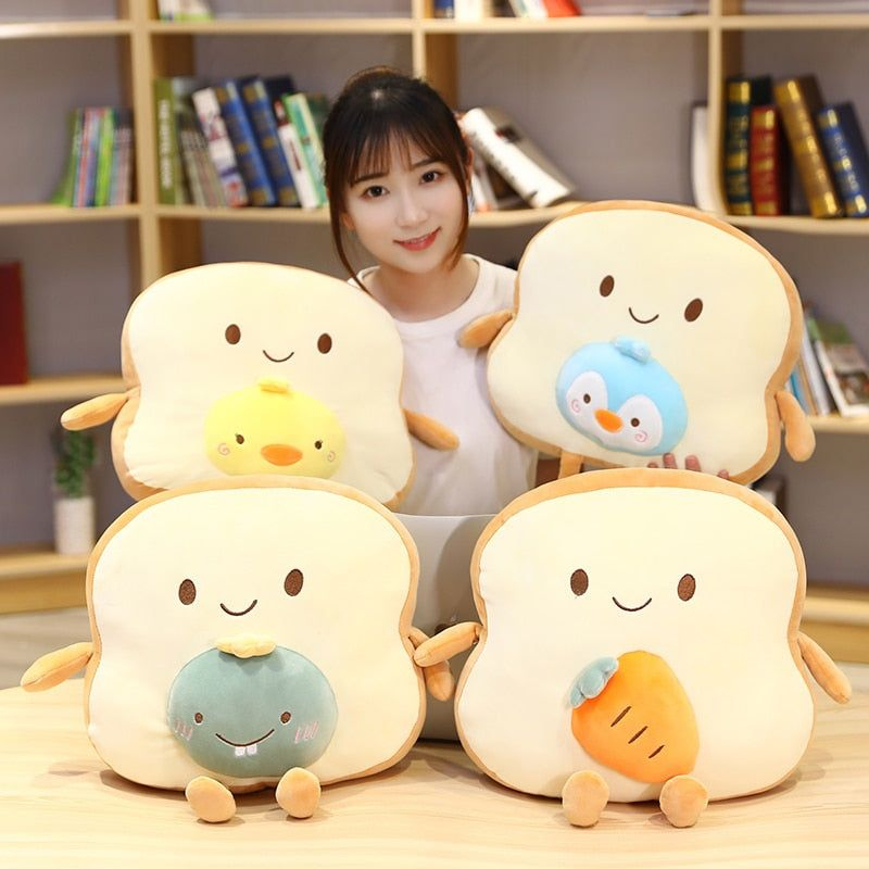 Bantal Boneka Lucu Seri Bantal Sofa Roti Bantal Kado Ulang Tahun Cewek Hadiah Ulang Tahun Untuk Wanita Alas Duduk