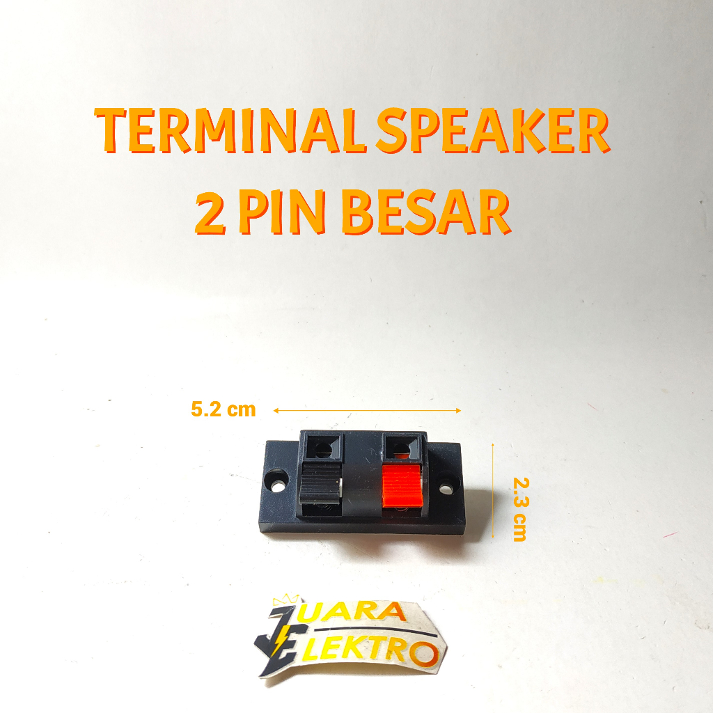 Terminal Speaker 2 PIN BESAR | Terminal Speaker Besar 2 PIN / Kaki JEPIT WP2-10 BIG
