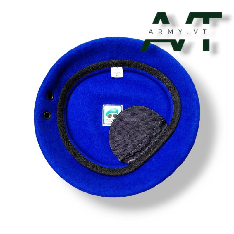 BARET KACAMATA BIRU POLISI MILITER / PM TNI AD - Army.VT