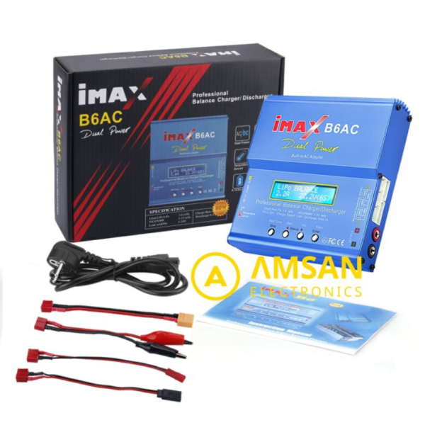 

IMAX B6AC 80W 6A B6 AC RC Battery Balance Charger Discharger baterai Limited