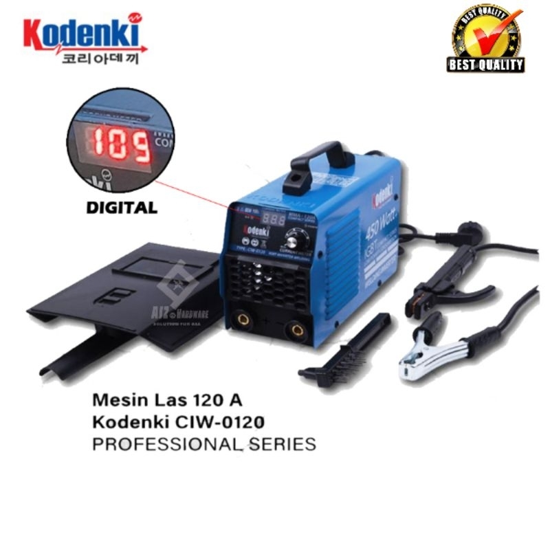 KODENKI Mesin Las Inverter 450 watt Trafo Las Inverter 120 A KDK-8120