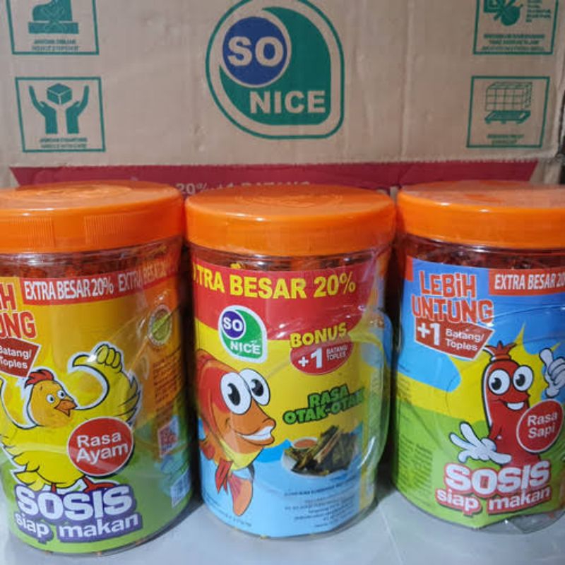 

sosis so nice rasa sapi isi 25pcs