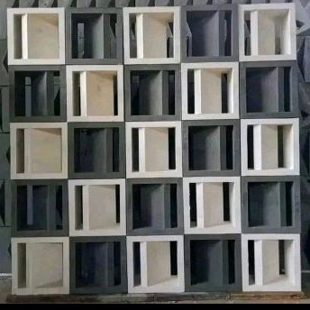 roster minimalis / roster beton angin angin rumah roster motif nako lubang dua