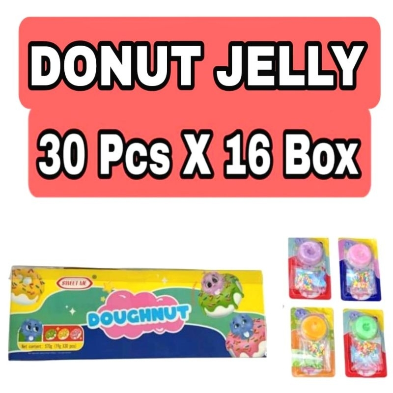 

Permen Cemilan Snack Jeli Jelly Donat Donut Doughnut Dunkin Jco Mainan Anak Murah (isi 30 pcs)