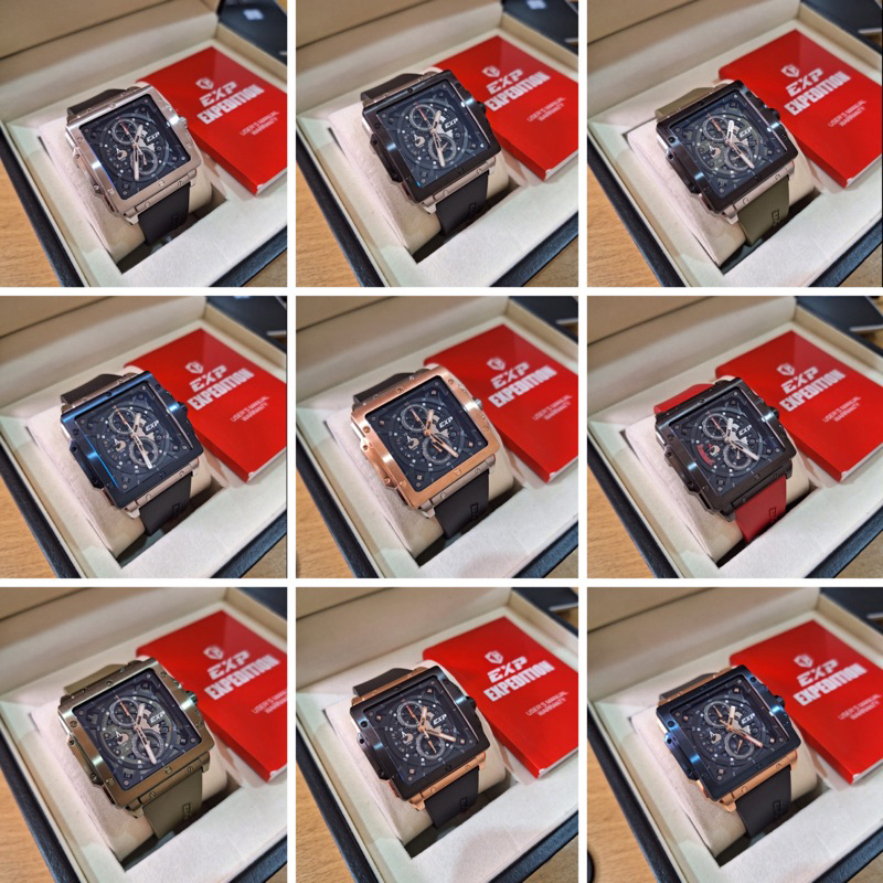 JAM TANGAN PRIA EXPEDITION E 6844 MC / E6844 / 6844 ORIGINAL CHRONOGRAPH RUBBER