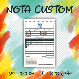 

BUKU NOTA LAUNDRY CUSTOM SATUAN 1PLY/2PLY