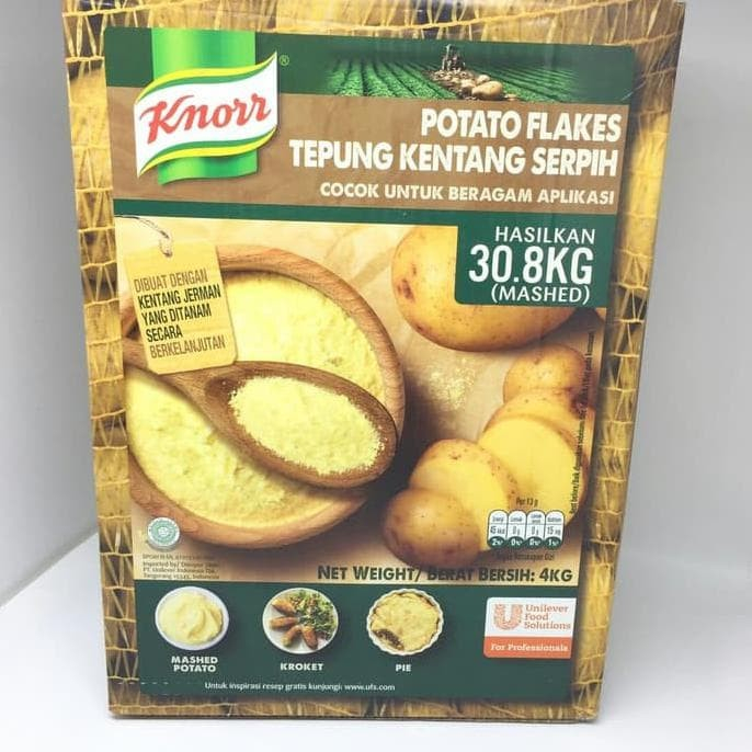 

Knorr Potato Flakes Box 4kg (Tepung Kentang 4kg)