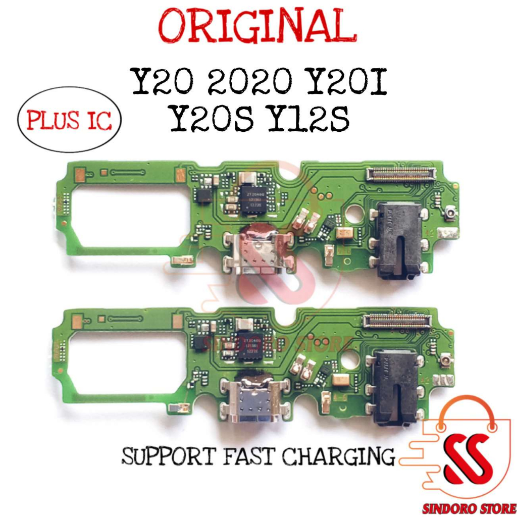 Konektor Charger VIVO Y20 2020 Y20s Y12s Y20i USB Papan Cas Mic Pcb Board Ori