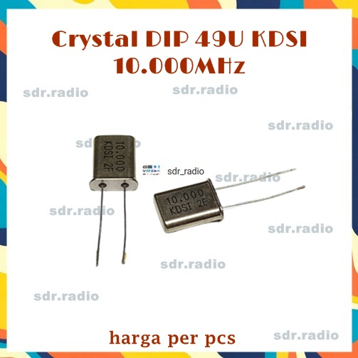 Crystal DIP 49U 10MHz Xtal 10.000MHz 10.000 Mhz KDSI XTAL 10.000 MHz DIP