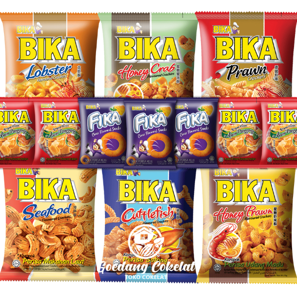 

Snack BIKA Fika Cheese Snack Malaysia / Aneka Rasa Cuttle Fish Ayam Panggang Seafood Prawn 70gr