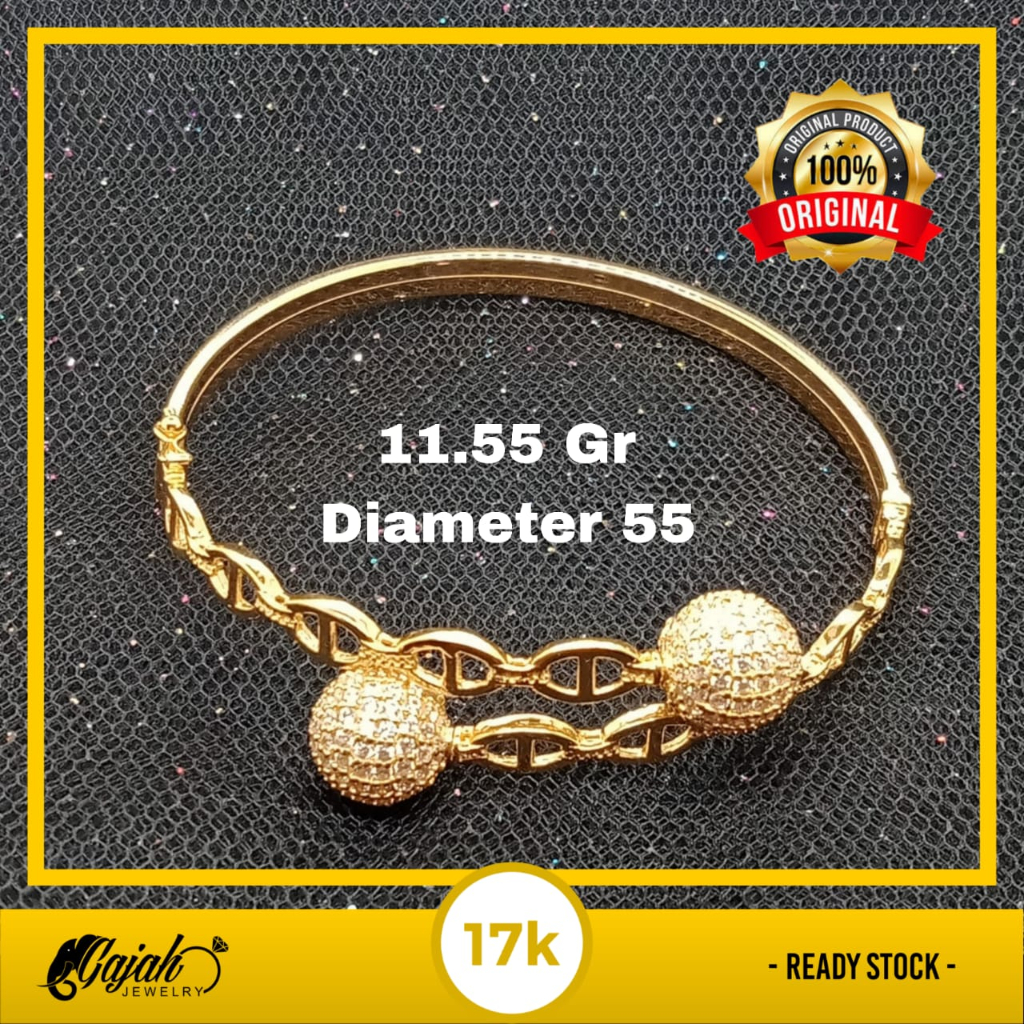 Gelang Emas 17K - Toko Emas Gajah Online - 11.55 gr - 1777