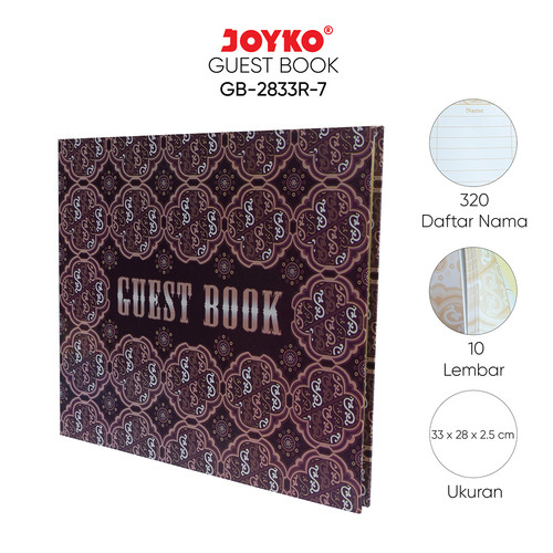 

buku tamu\guest book GB 2833-R-7 joyko