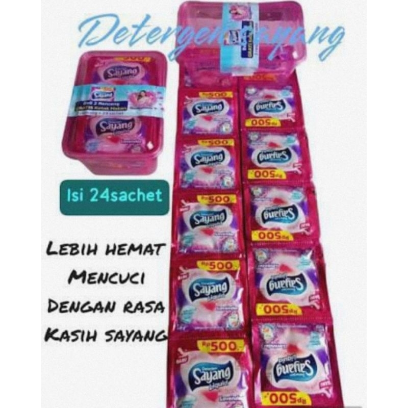Qori Store - Detergen Sayang 1 Box Isi 24pcs