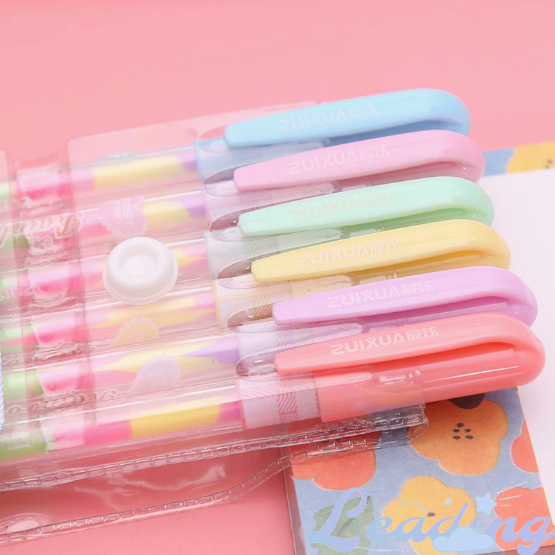 

Rainbow Neutral Pen Creative Graffiti Highlighter Alat Tulis Stabilo Siswa-Le