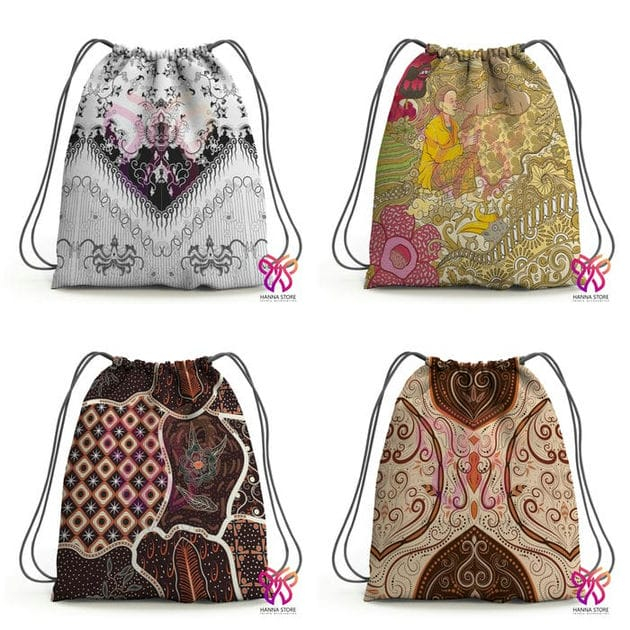 Tas Serut Ransel Motif Batik Jawa Solo Jogja Bali 2