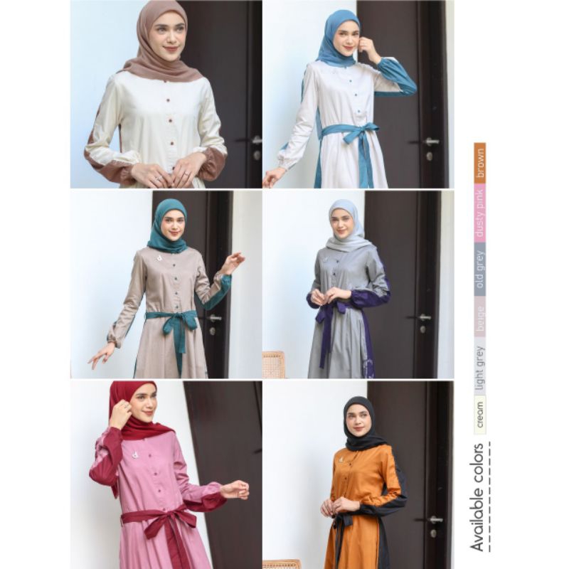Abaya D Cruella rumah dannis collection | busui friendly