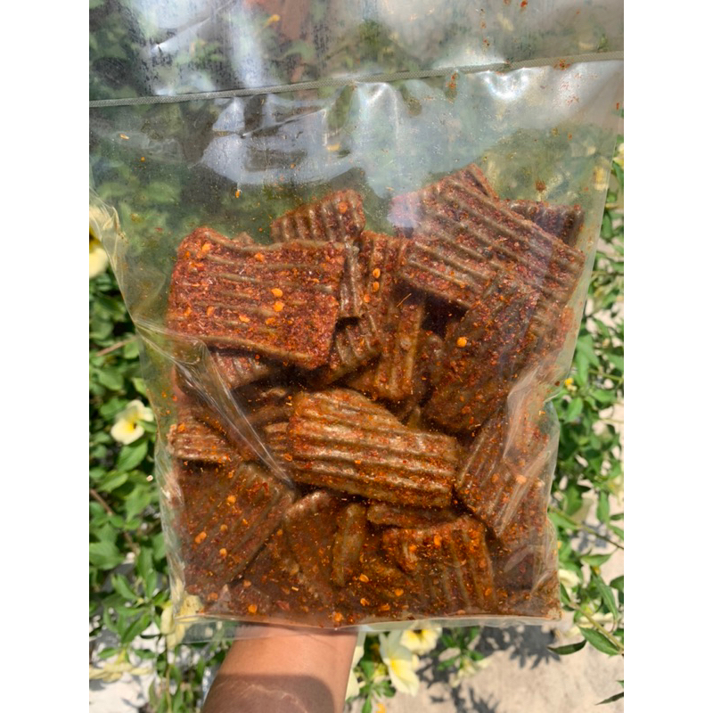 

Kerupuk seblak jengkol 250gr kerupuk jengkol bantet pedes daun jeruk
