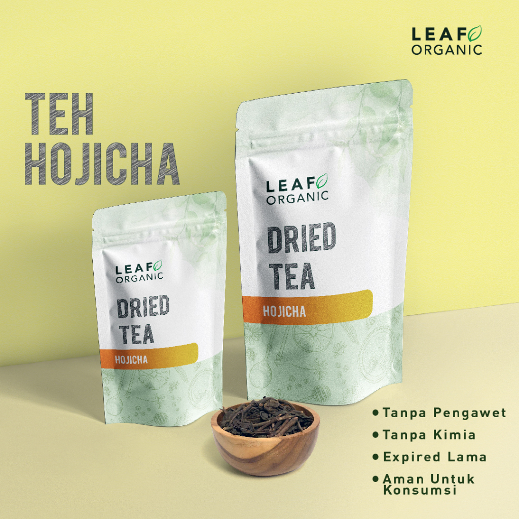 

Teh Hojicha Murni LEAF ORGANIC Houjicha Dried Tea Organik Roasted Green Tea