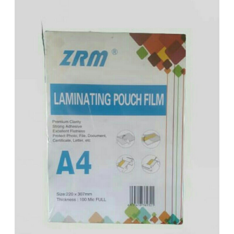 

Plastik Laminating A4 ZRM 100 micron