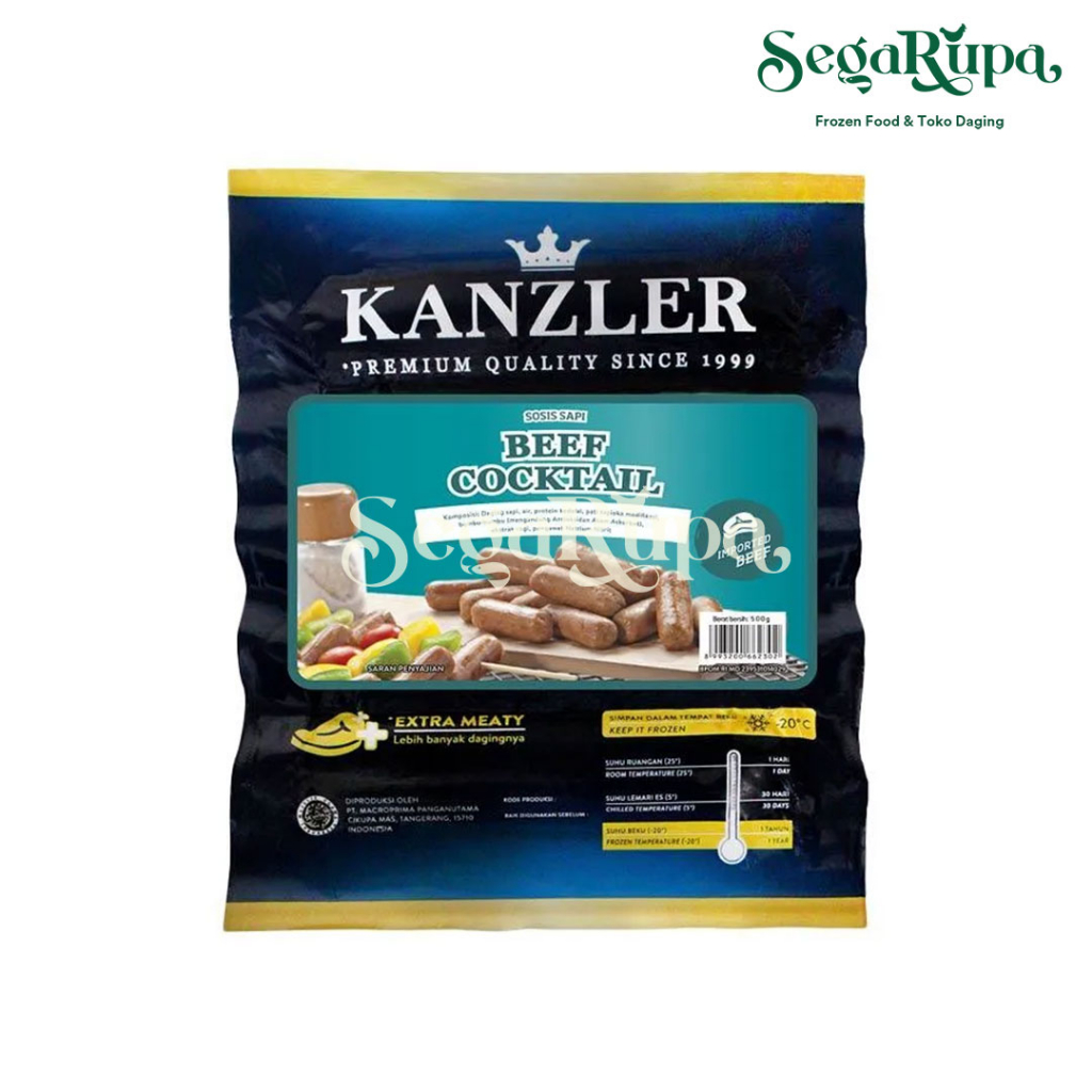 

KANZLER BEEF COCKTAIL 500gr - SEGARUPA FROZEN FOOD & TOKO DAGING