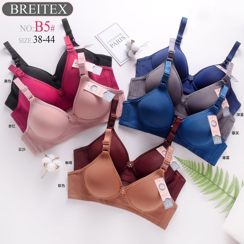 3 PCS | BH ANTI LONGSOR Paket BH 3 Pcs Cup A B C JUMBO UKURAN 34 36 38 40 42 44 46 Mix Motif dan mer