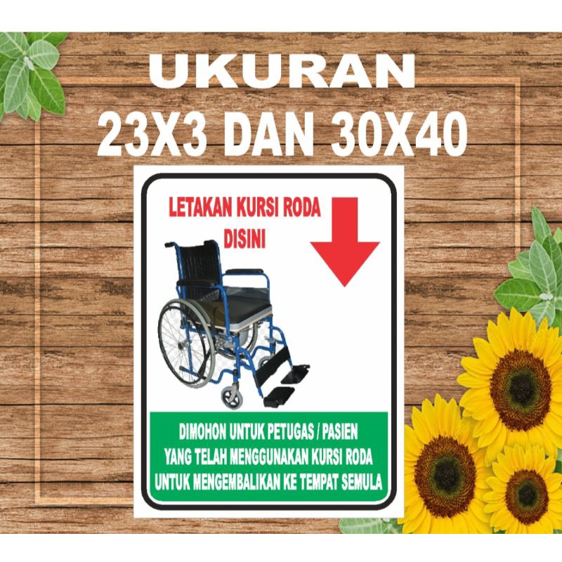 

Stiker letakan kursi roda