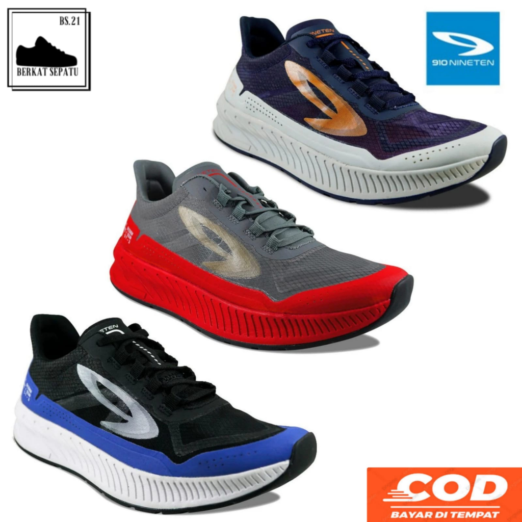 [COD] Sepatu Running 910 Nineten Geist Ekiden 1OO% Original Sepatu Unisex Terbaru | Sepatu Lari Sneaker Cewek/Cowok Nineten Geist Ekiden