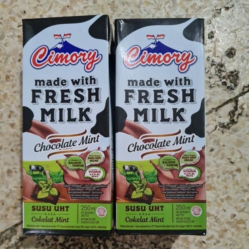 

CIMORY SUSU UHT 250ML RASA CHOCOLATE MINT / CHOCO MINT