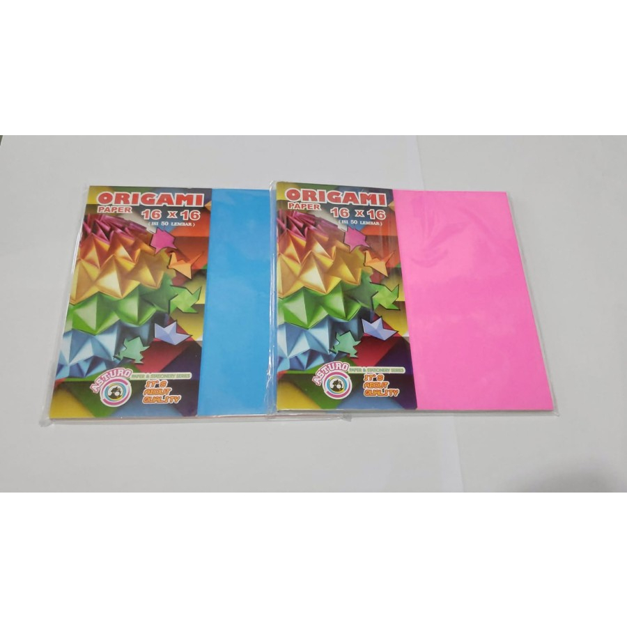

Kertas Lipat / Origami Asturo Uk. 16 x 16 isi 50 Lb