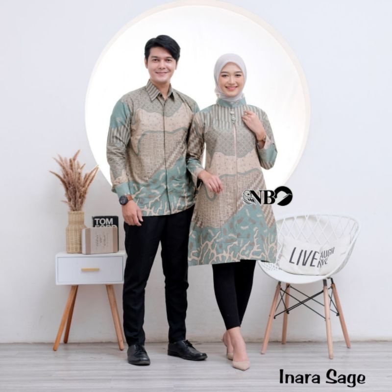 COUPLE TUNIK INARA | SERAGAM BATIK GURU