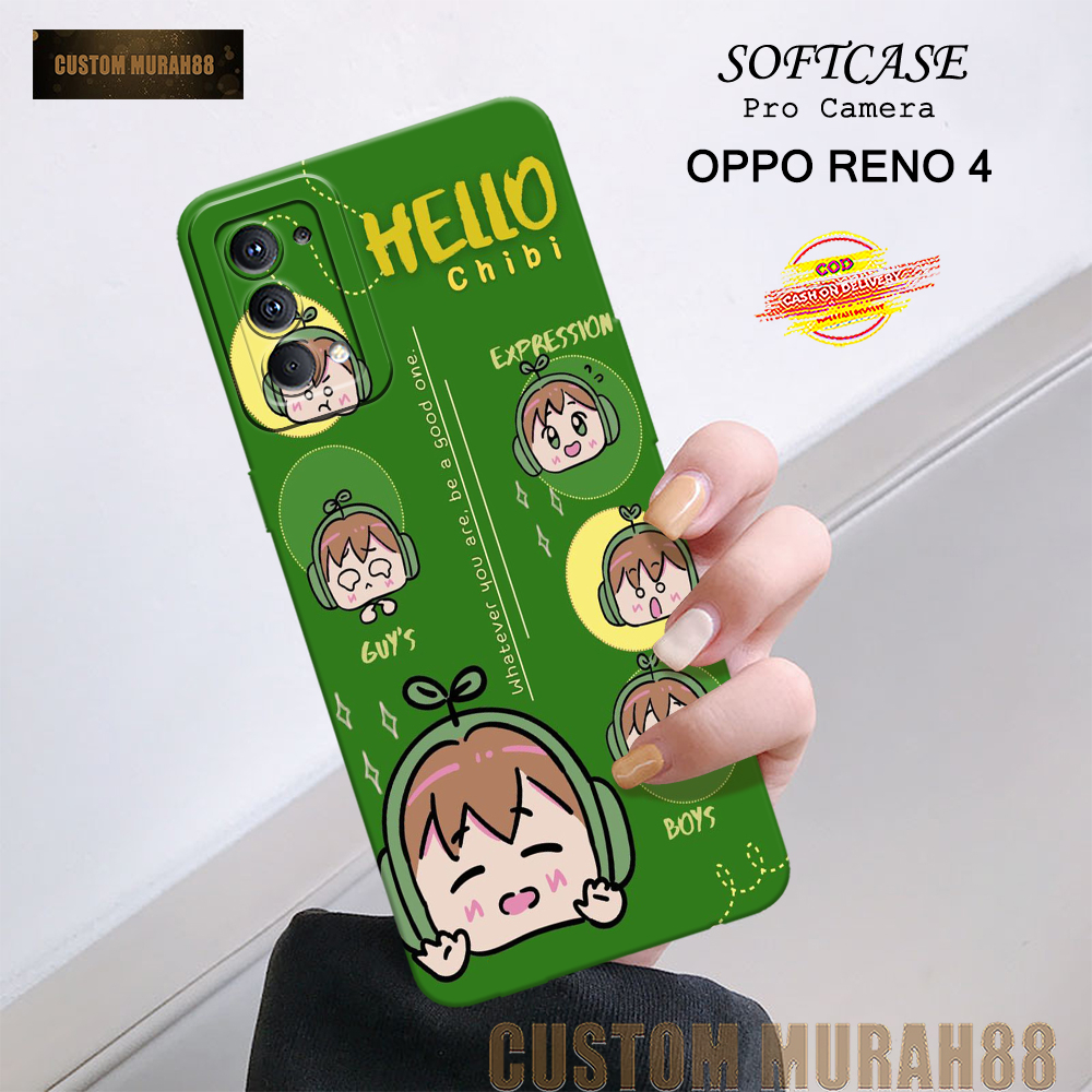 Case Oppo Reno 4 Terbaru - Fashion Case KARTUN - Casing Hp Oppo Reno 4 - Softcase Pro Camera Oppo Re