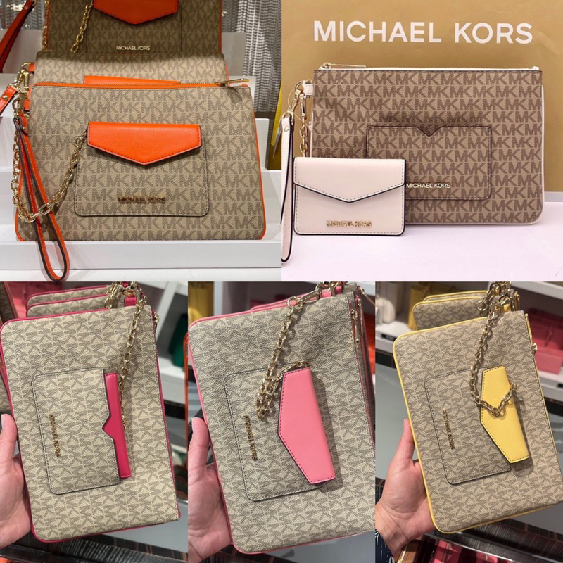 MICHAEL KORS JET SET CLUTCH ORIGINAL