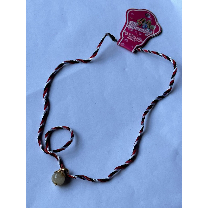 Kalung Benang Tridatu liontin batu Rambut sedana