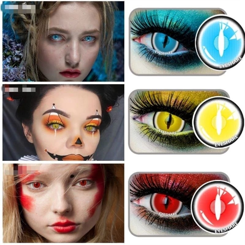 Softlens anime cat eye dragon eyes - lensa mata