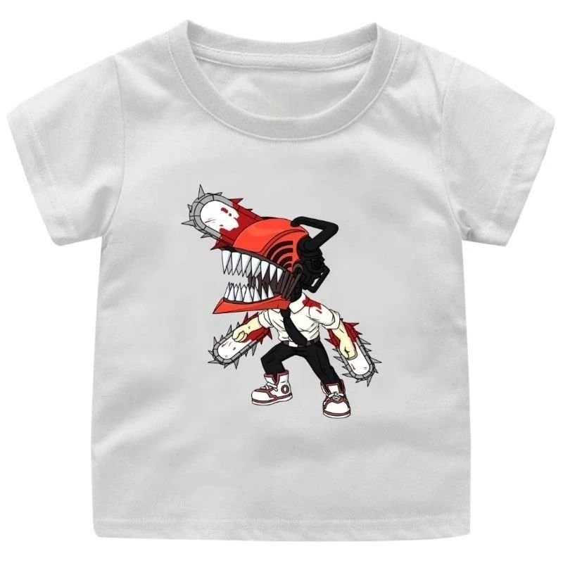 BAJU KAOS ANAK COWOK MOTIF TENGKORAK UNTUK UMUR 1-12 TAHUN