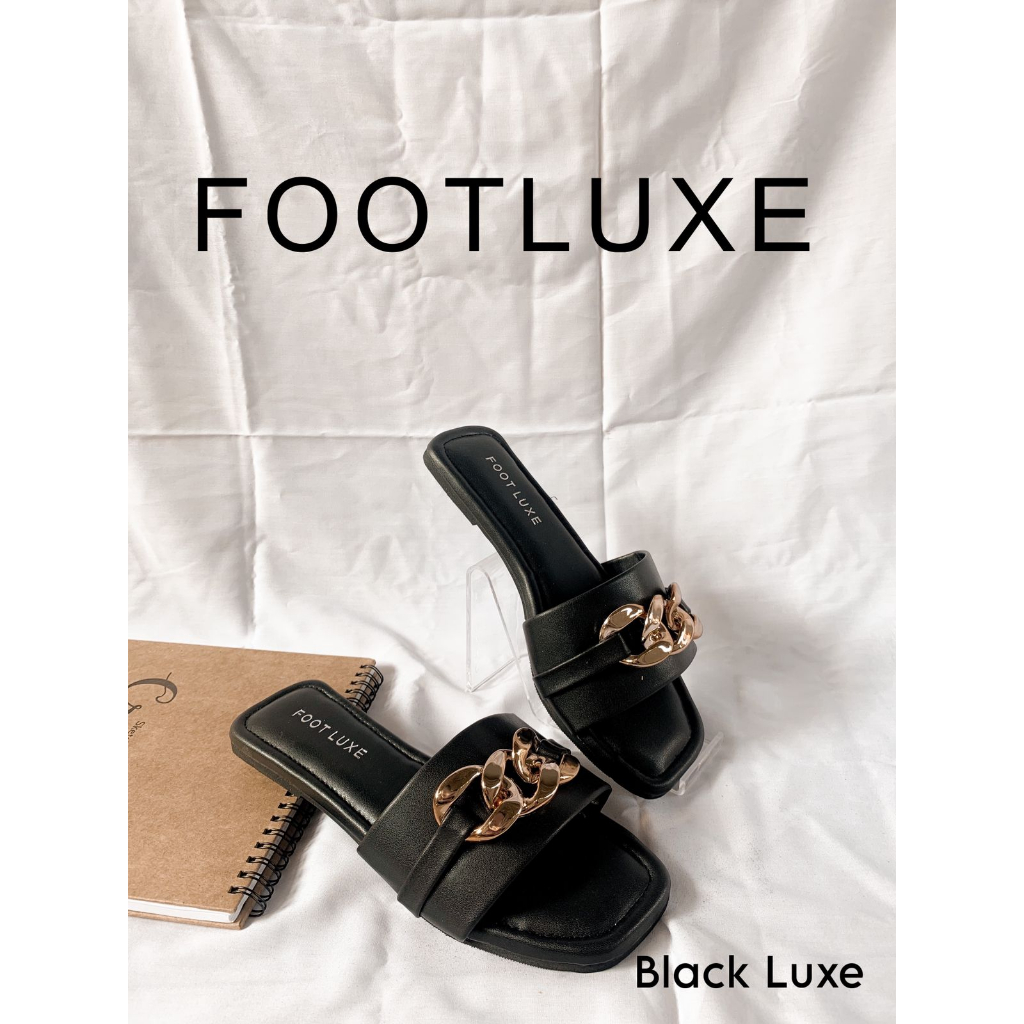 FOOTLUXE Sandal Wanita Flat / Teplek Wanita Terbaru Korean Style - Sandal Teplek Wanita - Sandal Tep