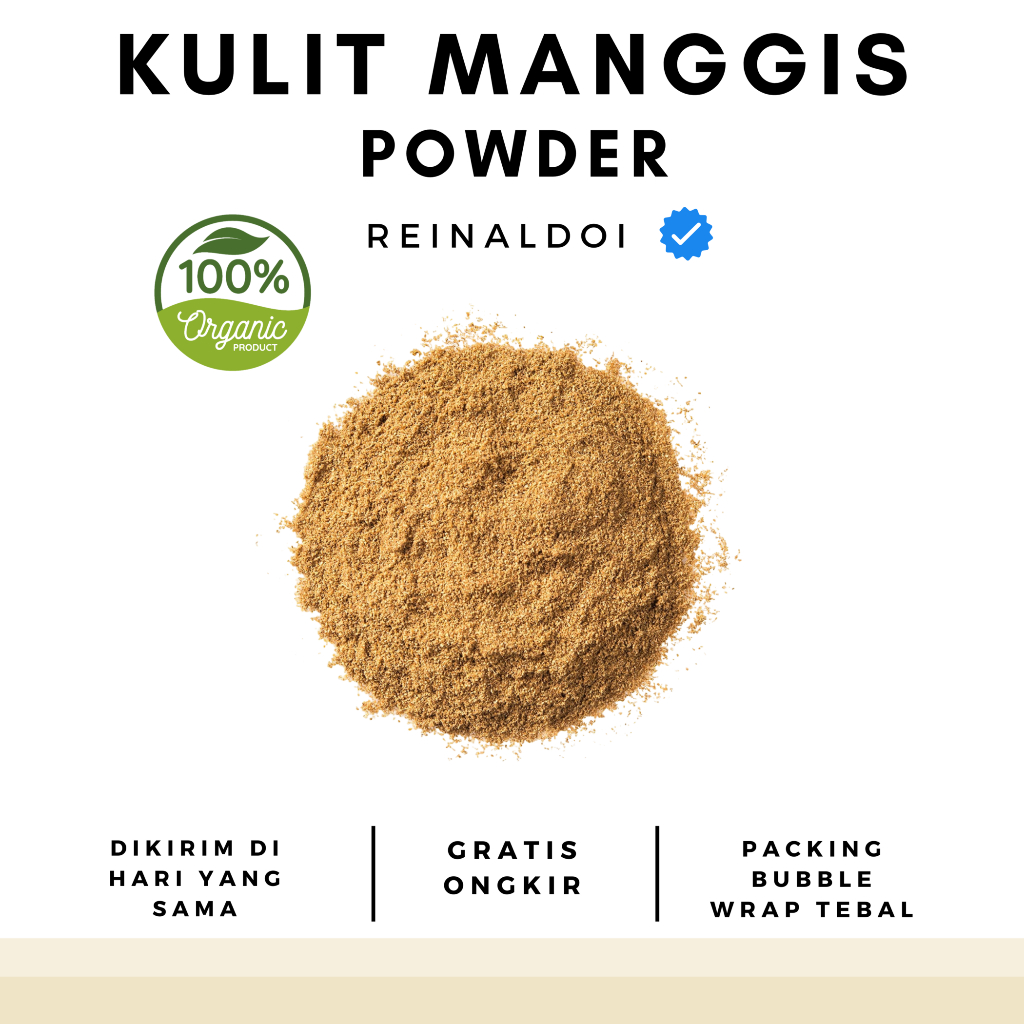 

Kulit Manggis Bubuk Mangosteen Powder Herbal 100 GR