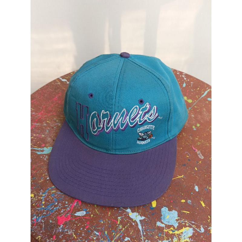 Topi NBA Charlotte Hornets Vintage Snapback Snapbacks Cap Caps Hat Hats