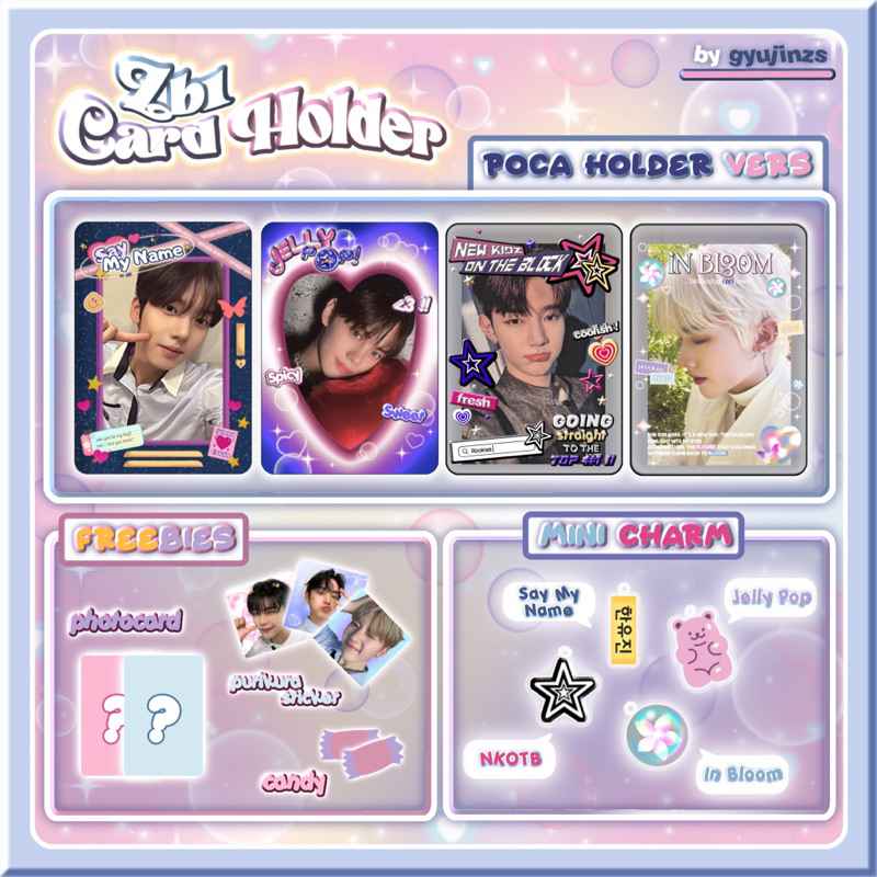 Pre order Photocard Holder Transparent Cahol ZB1