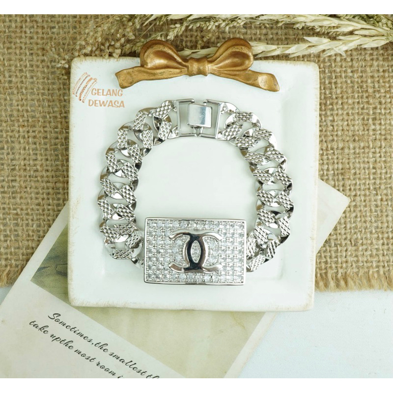 gelang putih sisik naga