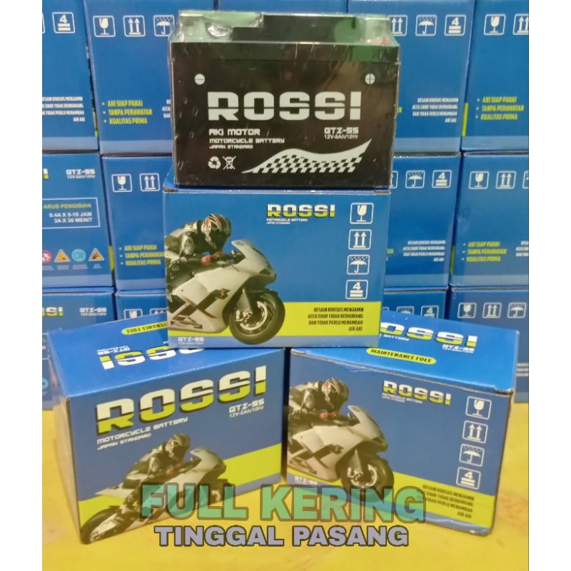 Aki Motor ROSSI GTZ-5S GTZ5 YTZ5 12V 5A Karisma Supra Beat Mio
