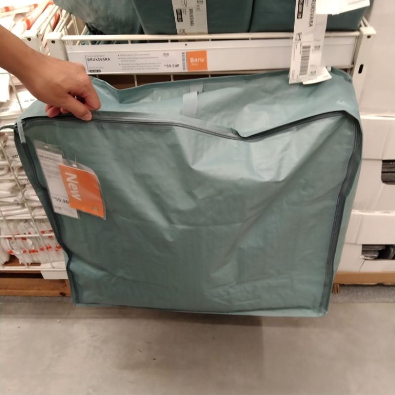 Tas plastik kantong penyimpanan selimut boneka sprei bedcover reusable dg resleting double zipper st