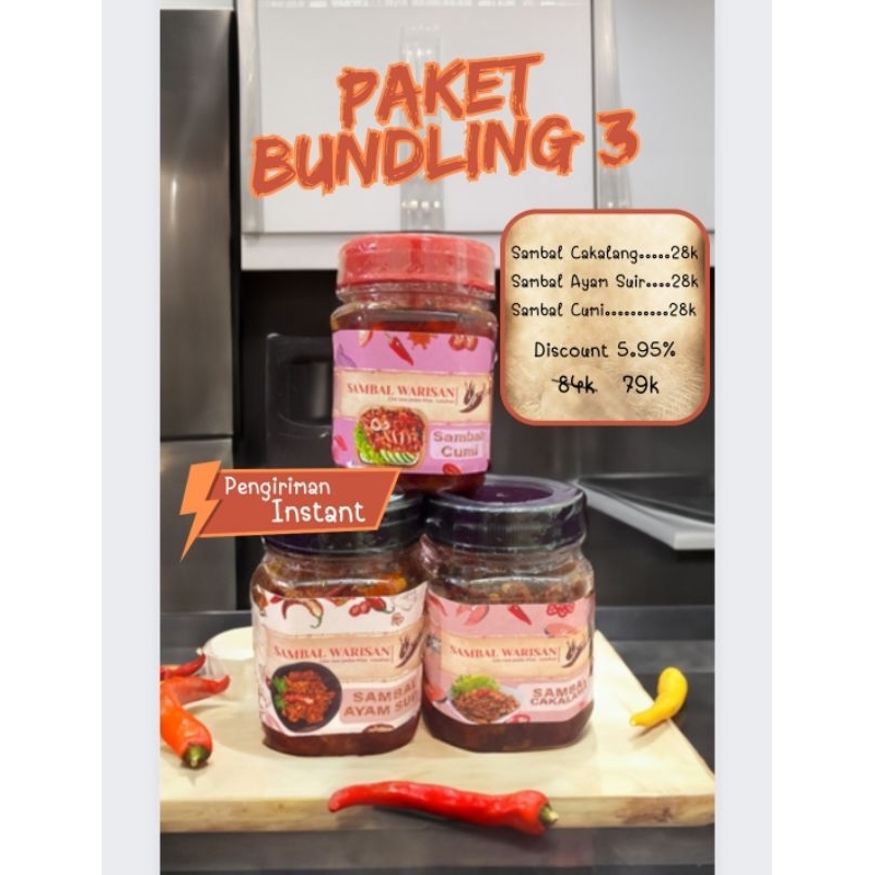 

Paket Hemat Bundling 3 Sambal Warisan