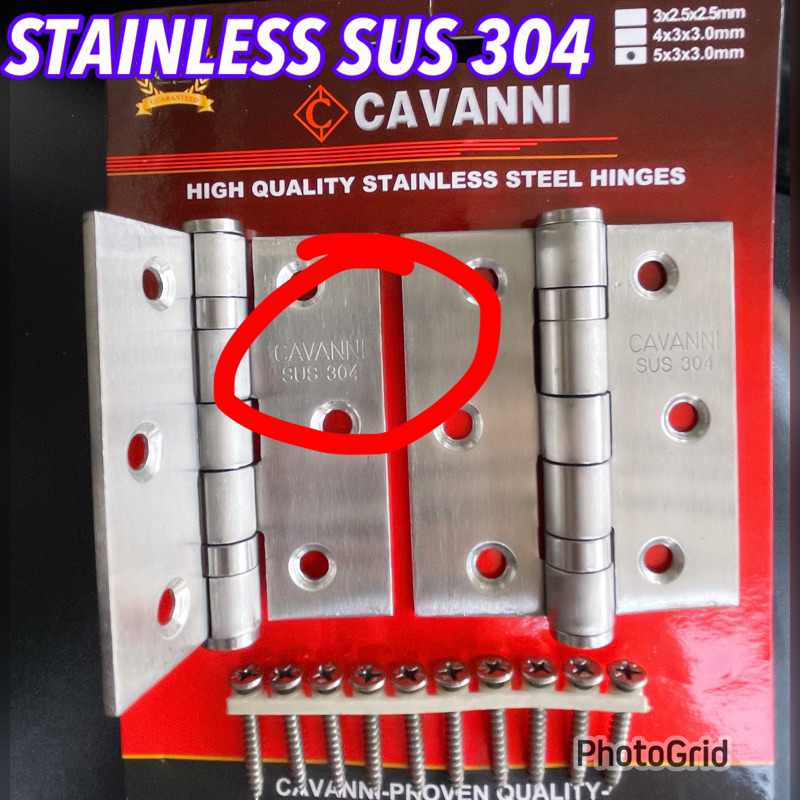 Kodai Engsel 3 Inc Tebal Kodai Stanlis Tebal KODAI STANLIS TEBAL Kodai Engsel Jendela 3 Inch Kodai/ 