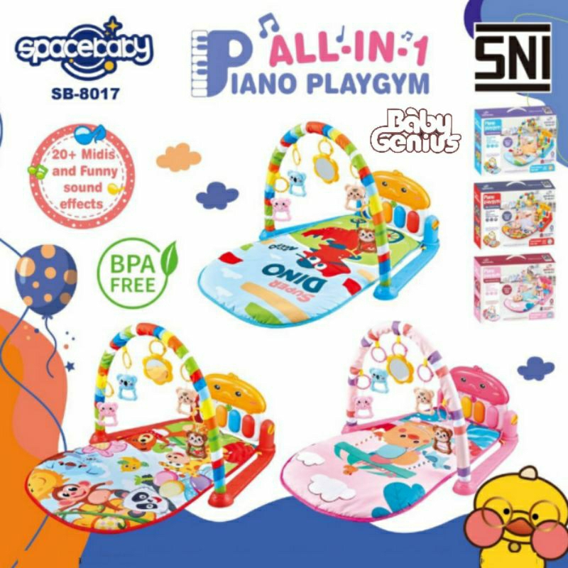 SPACE BABY-PIANO PLAYGYM/PLAYMATE PLAYGYM MULTIFUNGSI