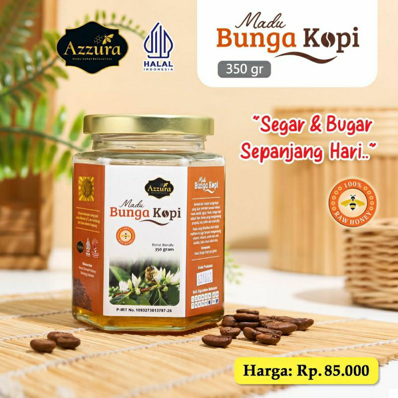 

MADU BUNGA KOPI Azzura 350g - Madu Murni Alami & Sehat