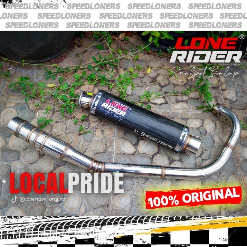 Knalpot LR Lone Rider Original - Cmms Set Carbon - SATRIA F150