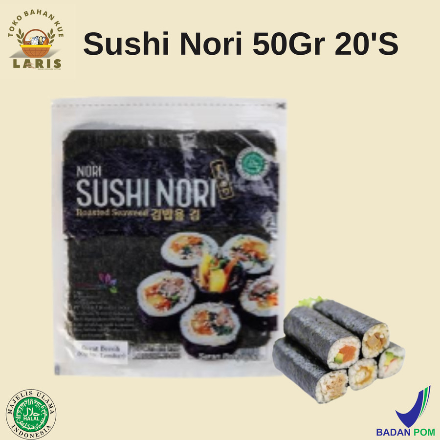 

Sushi Nori 50Gr (20 Lembar)