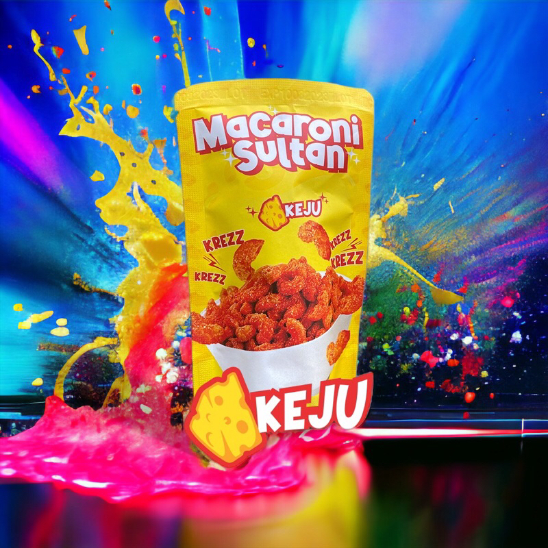 

Kletikan Huhhah - Cemilan Viral macaroni Keju (50g)